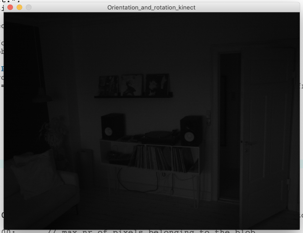 Kinect IR cam image