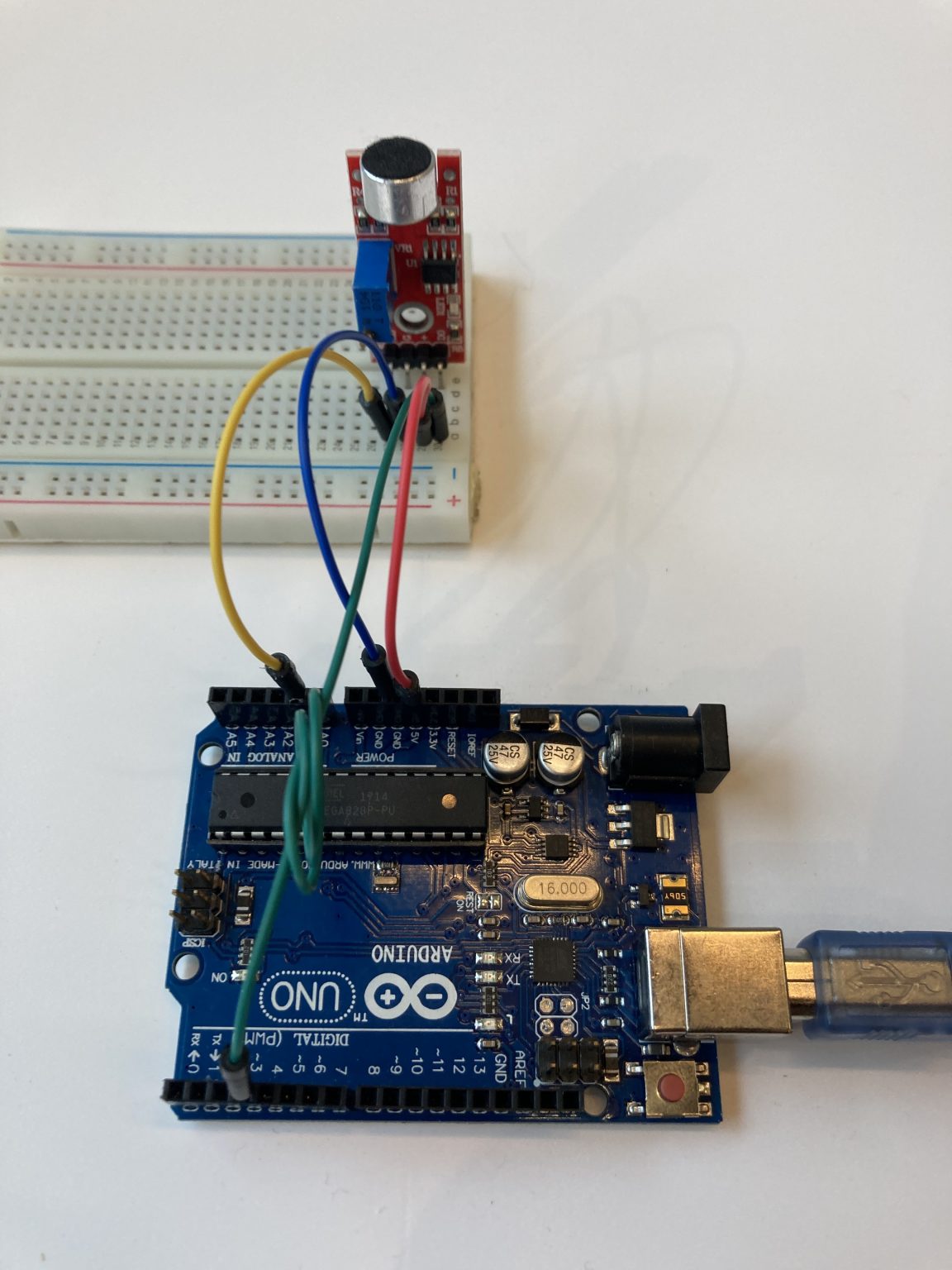 Measuring sound level with KY037 and Arduino AIRLab