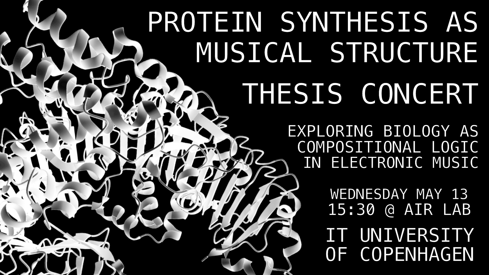 Protein synthesis as musical structure
